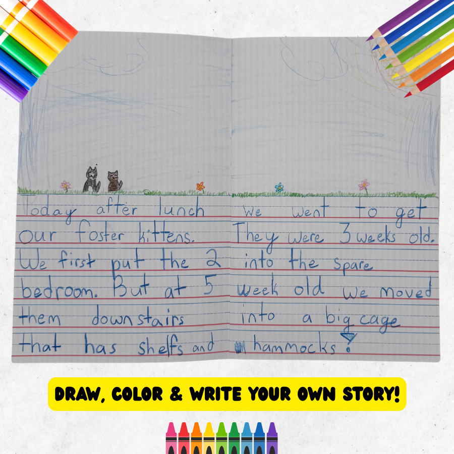 Lined Writing Practice & Story Books (8-pack)