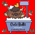 Cute Bulls: Bold & Simple Coloring Book
