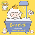 Cute Sheep: Bold & Simple Coloring Book