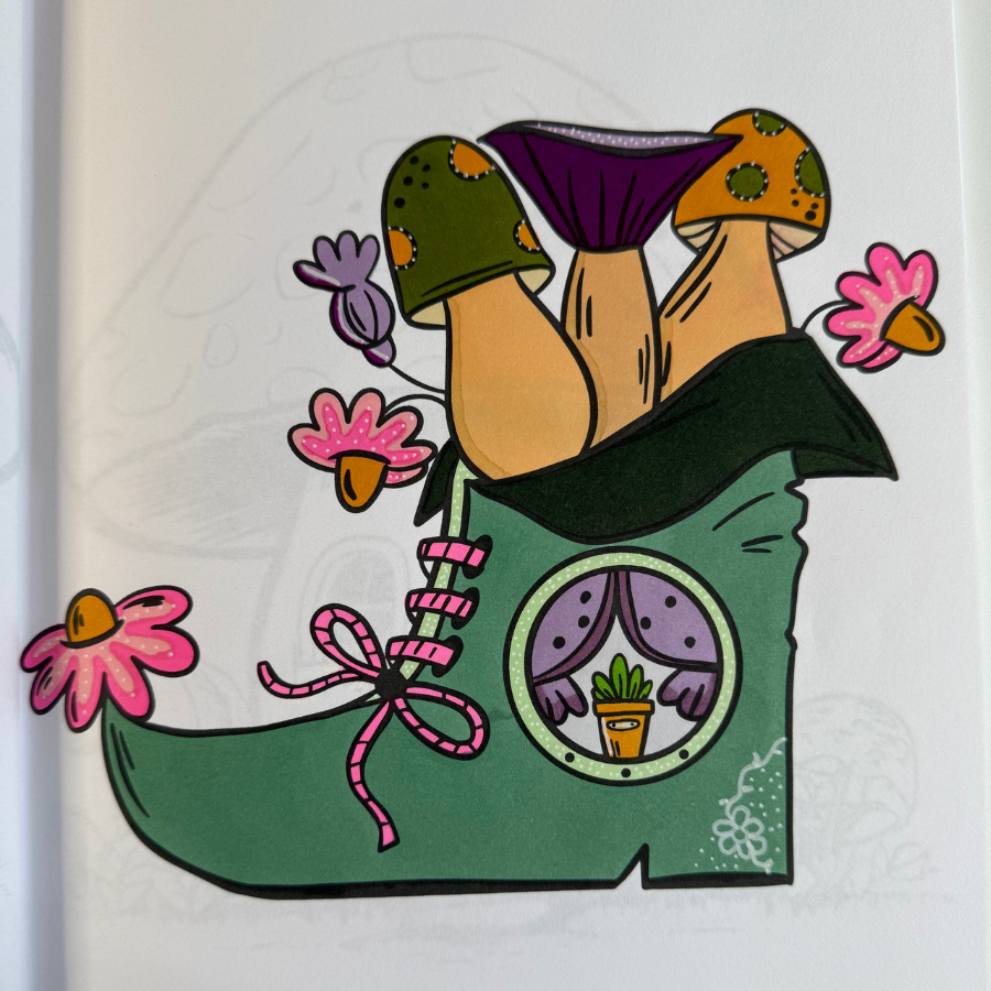 Mushroom Coloring Book: All Mushroom Houses